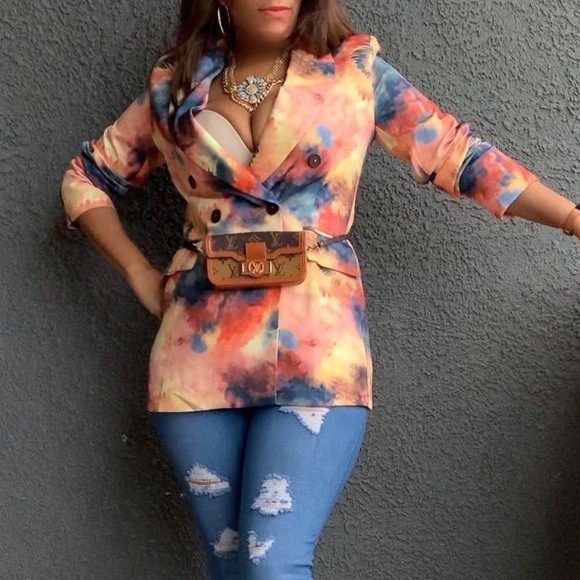 SHEIN print blazer size L - Picture 7 of 7